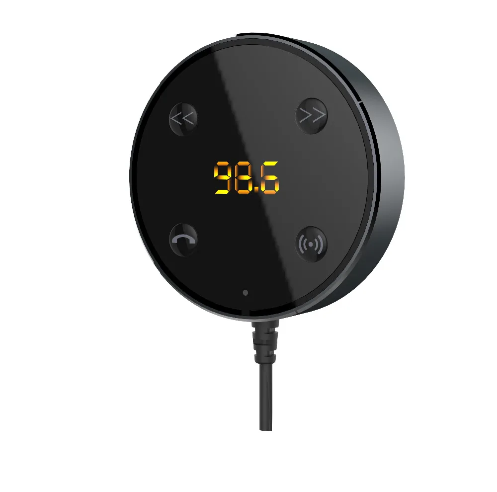 Мини Мода 2 в 1 Bluetooth Автомобильный fm-передатчик музыкальный аудио приемник для гарнитуры 3,5 мм с двойным USB телефон зарядное устройство автомобиль аксессуары