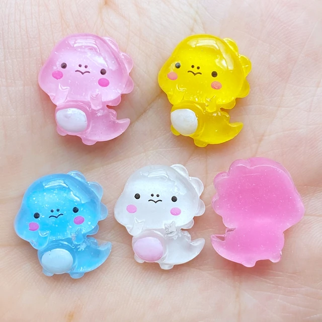 20 db Gyanta Kedves Vegyes Zselé Dinoszauruszos Lapos Cabochon Scrapbook Kawaii Diy Díszítések Kiegészítők C86 - Image 3