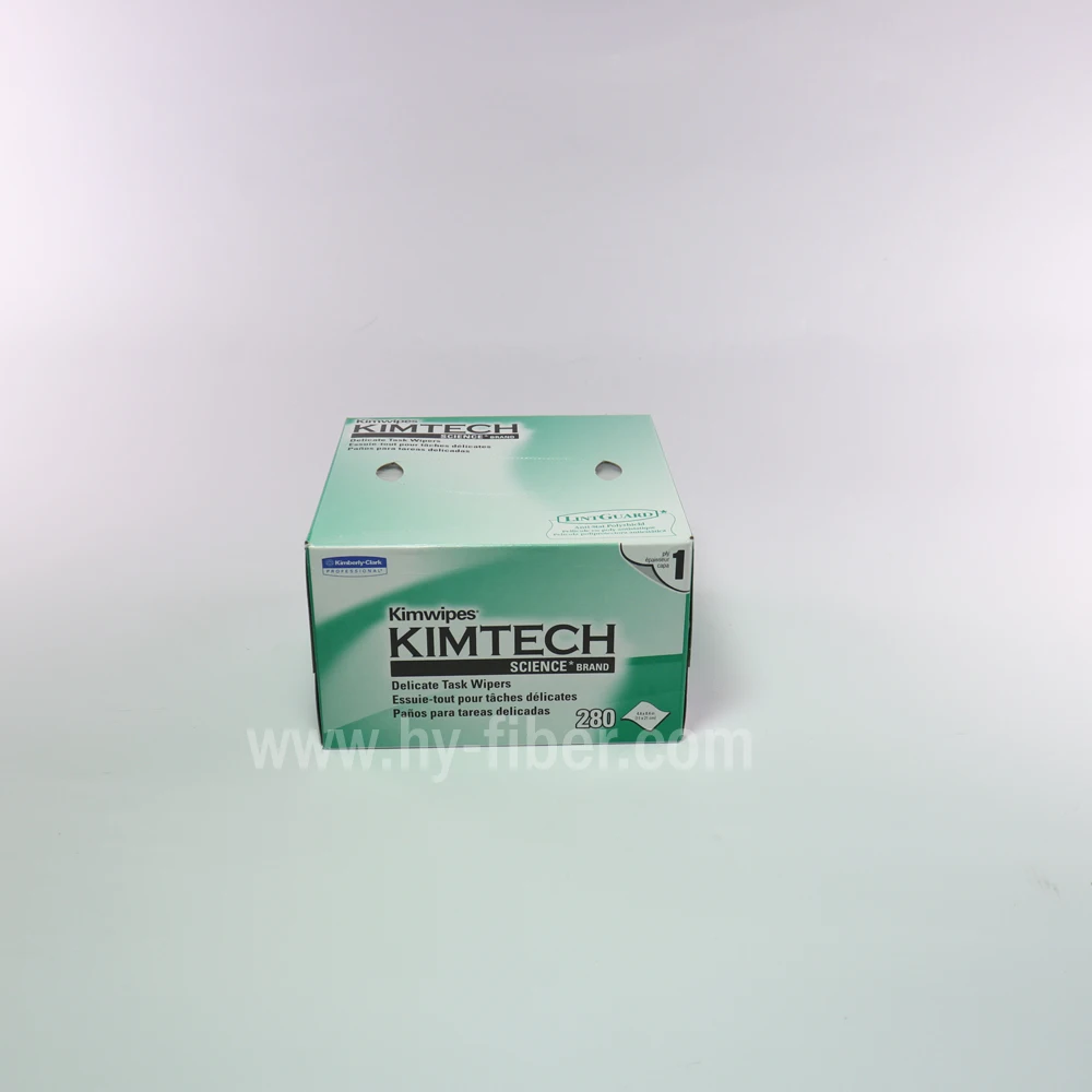 Kimtech Science Kimwipes с низким уровнем пыли протирающая бумага, волоконная чистая бумага, FTTH инструменты 5 коробок