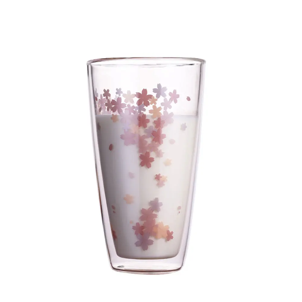 Creative Coffee Mugs Clear Drinks Glass Glass Cup Beer Container 350ml Milk Bar Insulated Thermal Dining