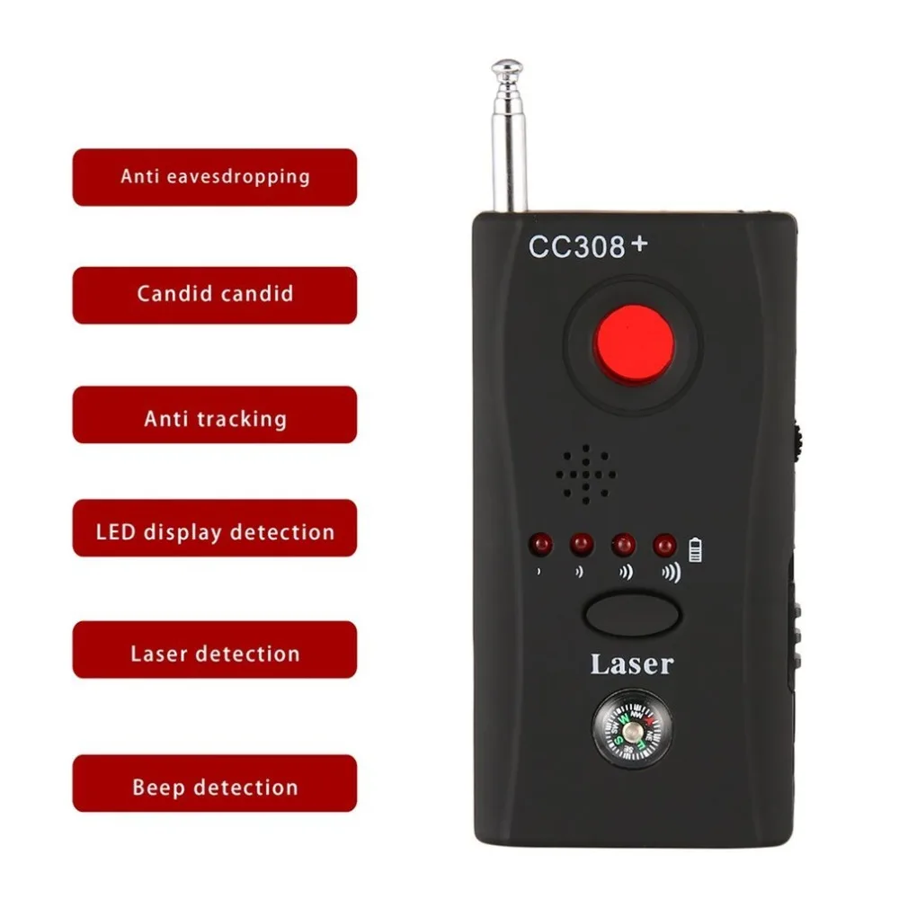 

Full Range Wireless Camera Phone GPS RF Signal Detector Finder With Auto-detection Function Signal Strength Indicator US EU Plug