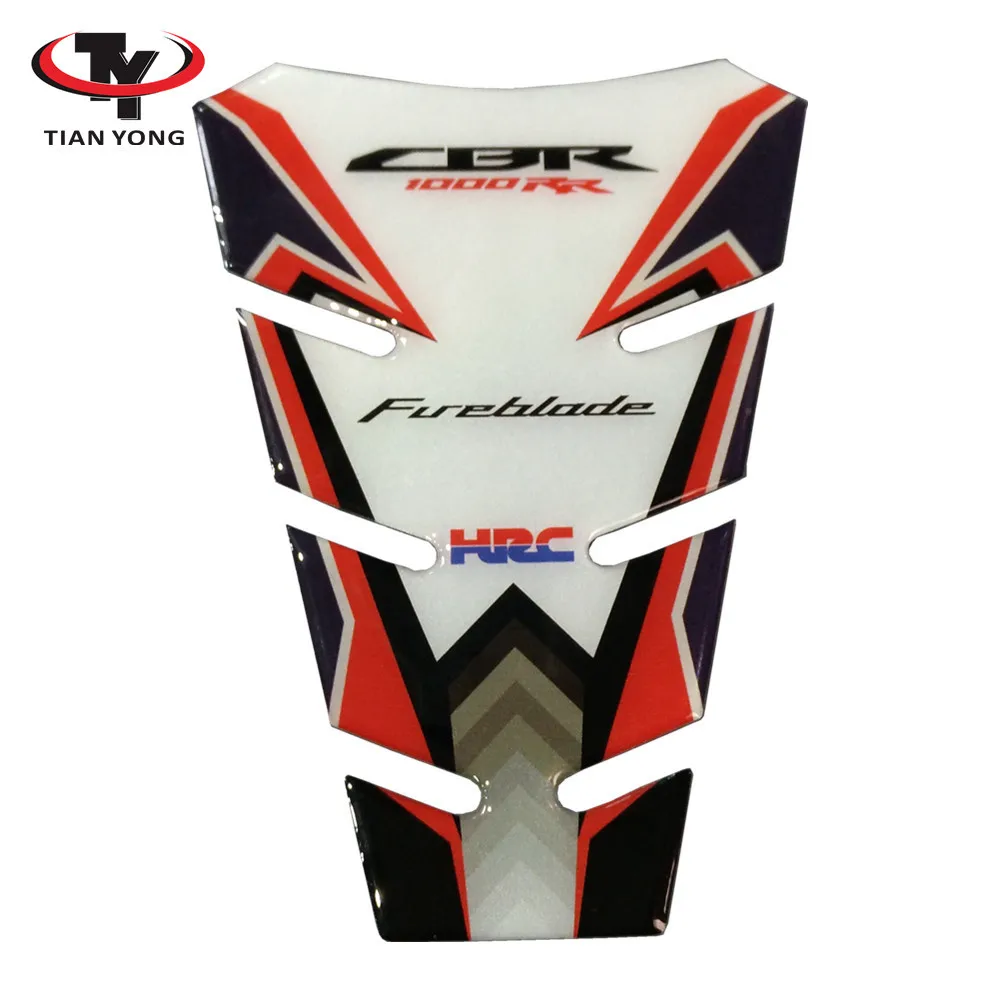 Мотоцикл для Honda CBR1000RR CBR1000 RR CBR 1000 Танк Pad 3D Смола общего назначения Наклейка декоративная защита рыбья кость - Цвет: Style 2