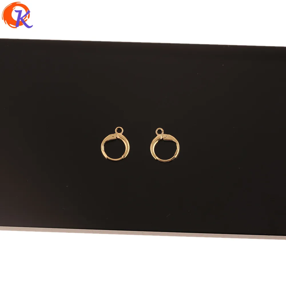 Cordial Design 100Pcs 12*14MM Jewelry Accessories/DIY Earrings Hooks/Genuine Gold Plating/Round Shape/Hand Made/Earring Findings 3 EAAC-186731-1