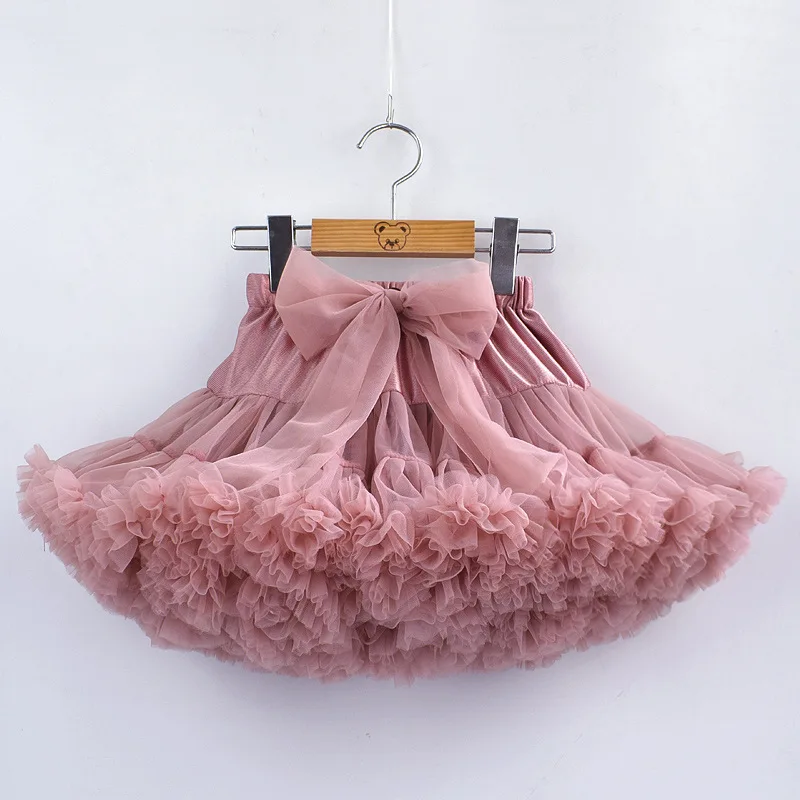 

Baby Girls Tutu Skirt Fluffy Children Ballet Kids Pettiskirt Baby Girl Skirts Big Bow Tulle Party Dance Skirts For Girls Cheap