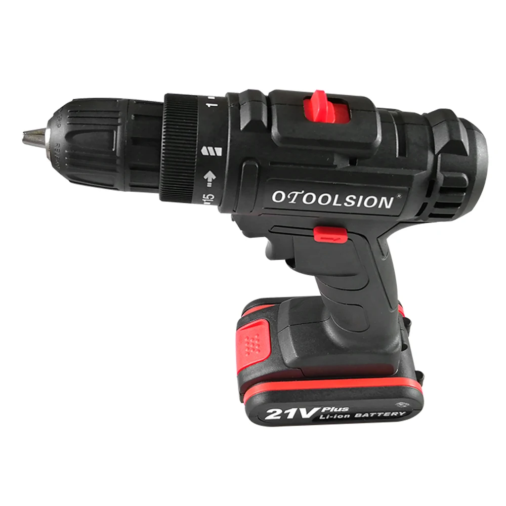 21V Portable Cordless Hand Drill Electric Drill Multifunctional Cordless Screwdriver Handheld Power Tools With Plastic Box (8)