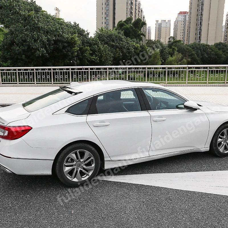Для Honda Accord Sedan 4DR- глянцевый черный углеродное волокно ABS задняя оконная Крока крыши спойлер козырек автомобильный Стайлинг