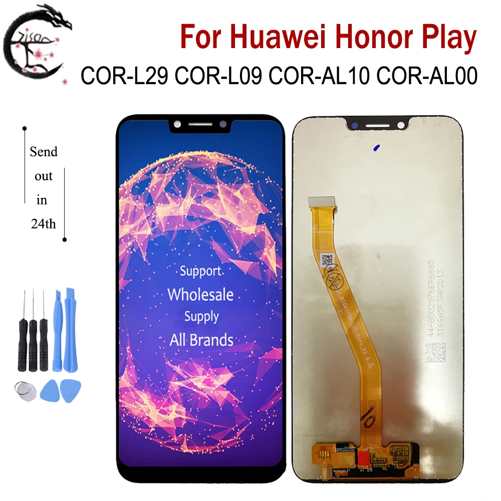 ЖК-дисплей 6,3 дюйма для Huawei Honor Play COR-L29, дисплей с сенсорным дигитайзером в сборе, замена для Honor Play, ЖК-экран, новинка