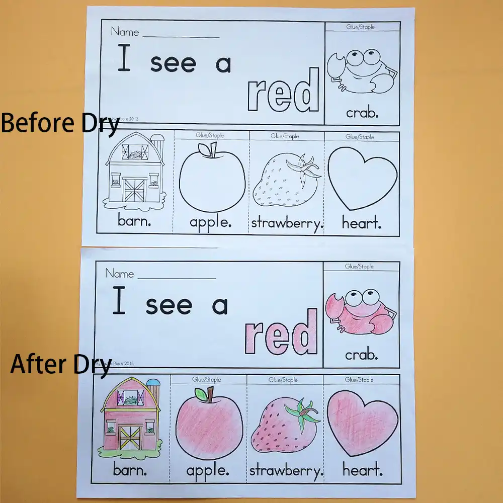 Libros Con Tapa De Fluidez Colornúmeropalabras De Vista Pre Primerprimerpapel De Práctica De Grado 1 Preescolar Inglés Tarea Juegos De Niños
