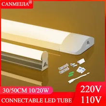 Led kitchen Light Under Cabinet Light Led Lamp 10W 20W 220V 110V T5 Led Tube Bar Lighting For Bedroom Home Closet Wall Lamp