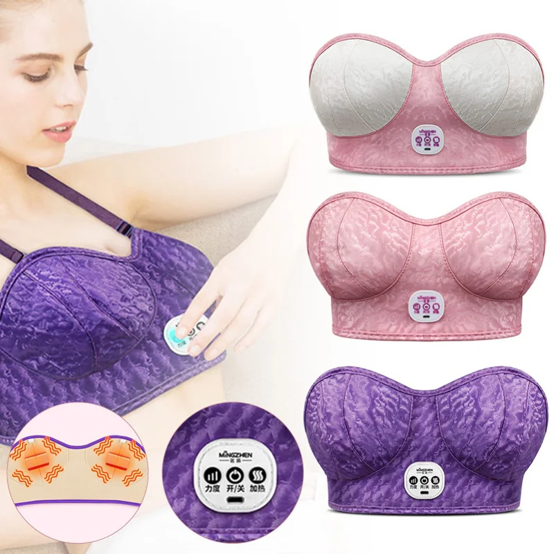 

Electric Breast Enlargement Instrument Breast Massager To Enlarge Breast Physical Massage Underwear Vibration Massager