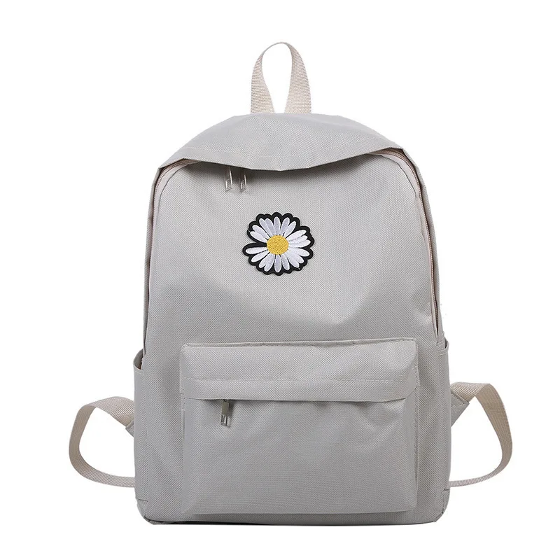 

daisy small backpack for school teenagers girls canvas women backpack white bookbag fashion travel backpack street trend