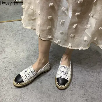 

Classic flat shoes women 2020 small fragrant grass straw fisherman shoes thick bottom lazy shoes