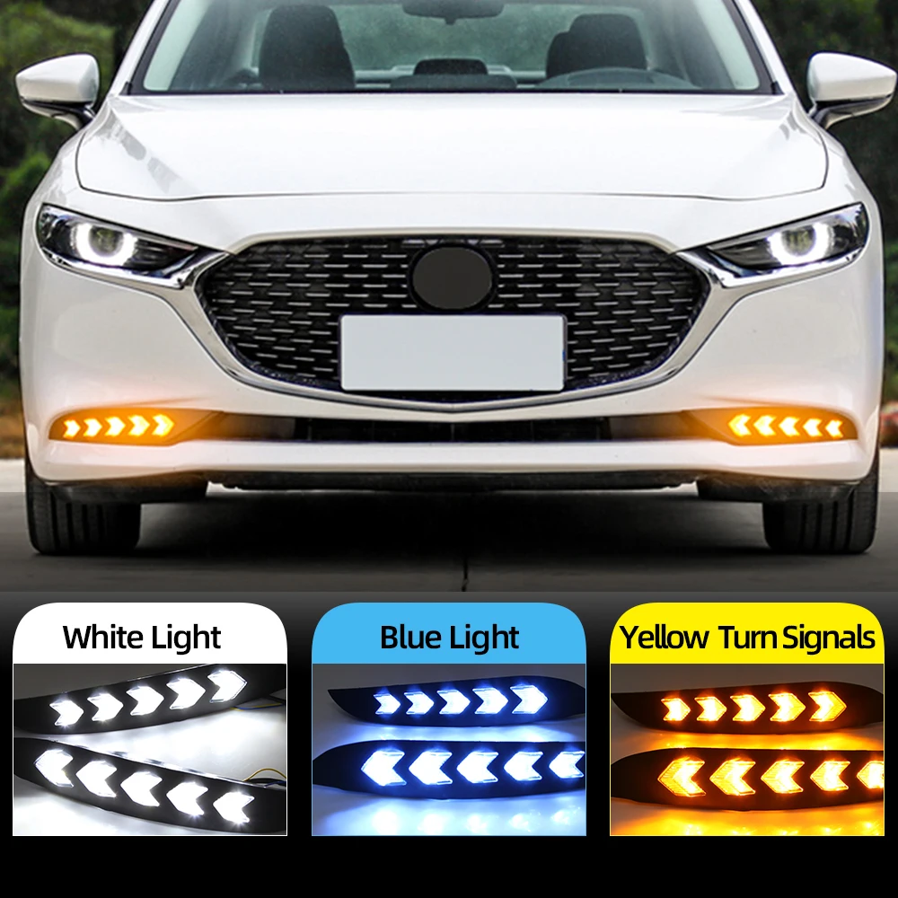 CSCSNL 2Pcs LED Daytime Running Light For Mazda 3 Axela 2019 2020