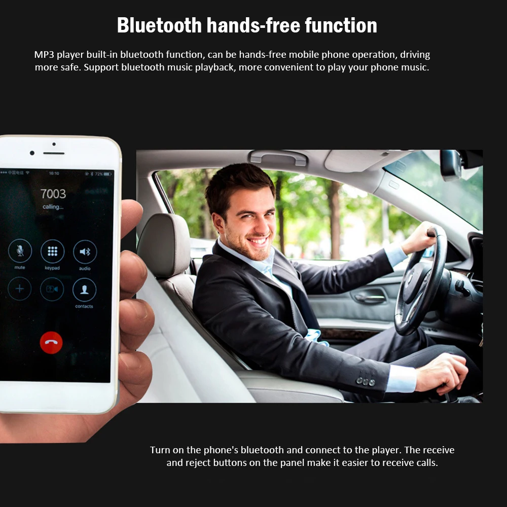 Автомагнитолы Стерео 12 в Bluetooth авто MP3 аудио 5 в зарядное устройство USB SD MMC AUX Авто Электроника In-Dash 1 DIN плееры