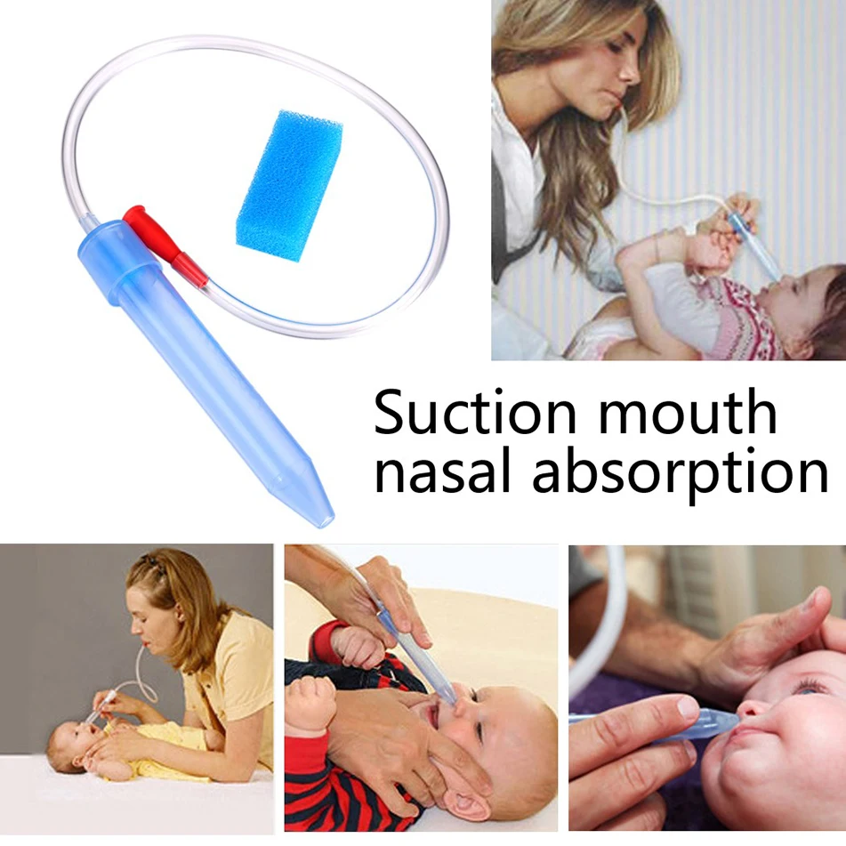 

Non-invasive Nasal Aspirator New born Baby Safety Care Snot cleaner Vacuum Suction Nasal Absorption With 24 Hygiene Filters