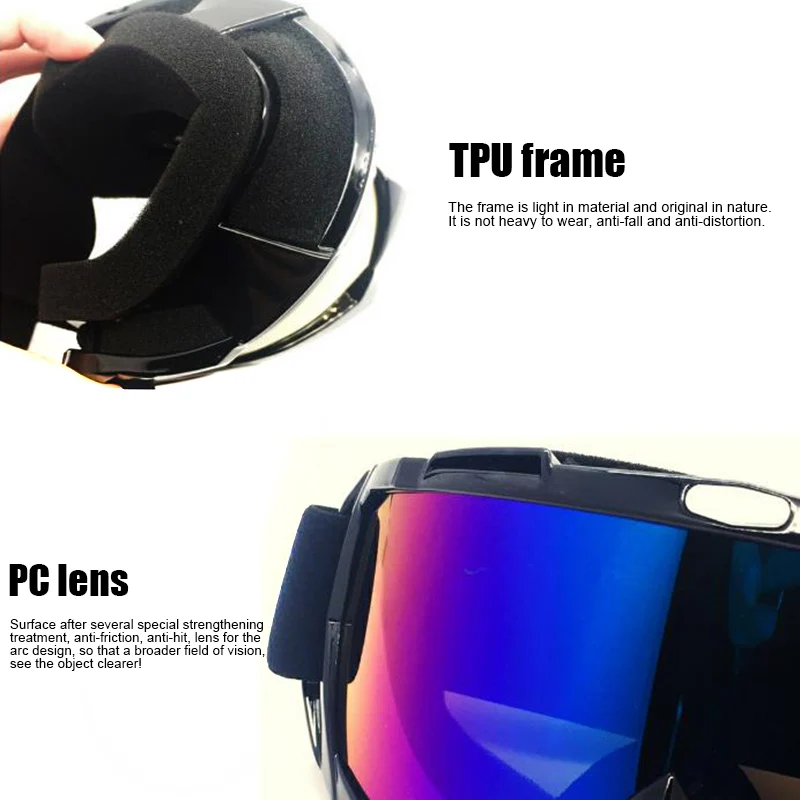 Motorbike Protective Safety Glasses Windproof Dustproof Sports Goggle Resistant FOU99