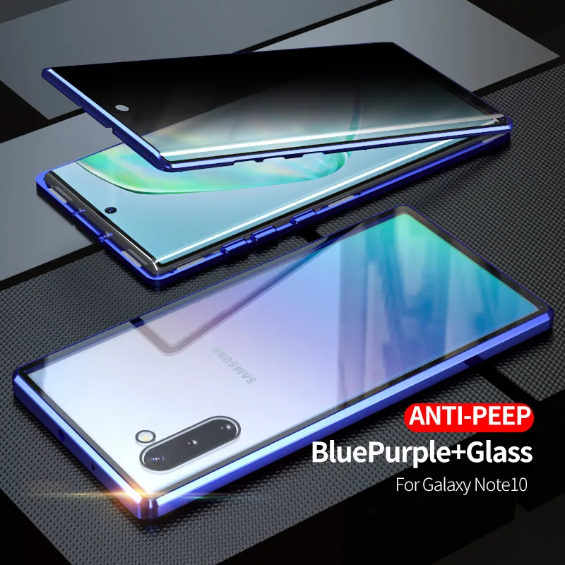 Чехол для телефона для samsung Galaxy Note 10 Pro 9 8 металлическое магнитное закаленное стекло чехол для samsung Note 10 Plus чехол capa