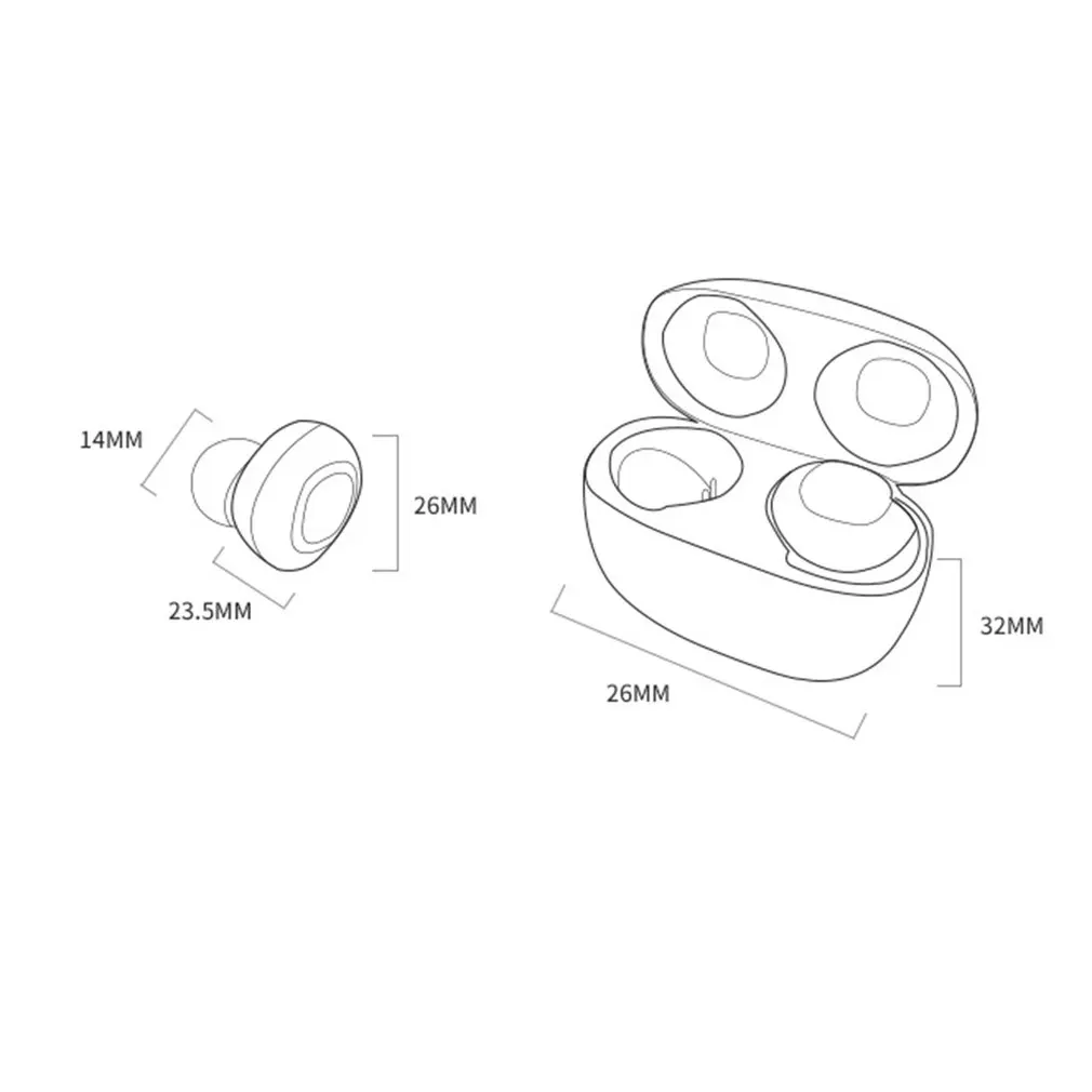 Wireless Sport Earbuds Durable Headset Bluetooth Mini Bluetooth Headphones HIFI In Ear Stereo Headphones