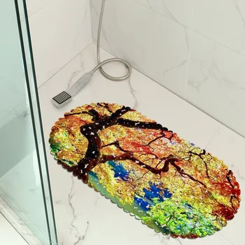 

Scenery Bathroom Mat Non-Slip Mat Hotel Bathroom Mat Bathtub Mat Suction Cup Mat Graphic Customization
