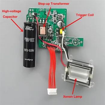 

Camera Flash Circuit Board Replacement Xenon Highlight Camera Flash High-voltage Flash Photoflasher Board Repair Parts
