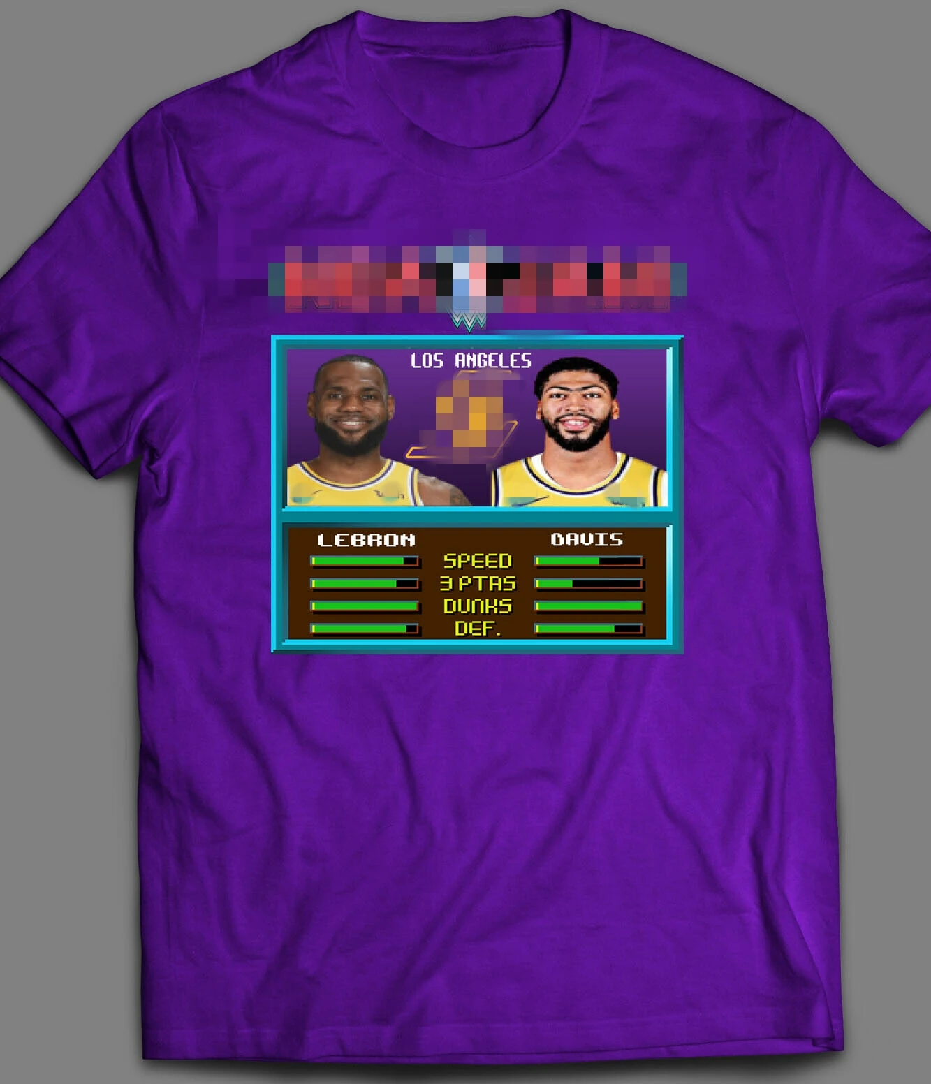 

Anthony Davis "The Brow" Fauxket Tee Brand jeans Print Classic Quality High t-shirt