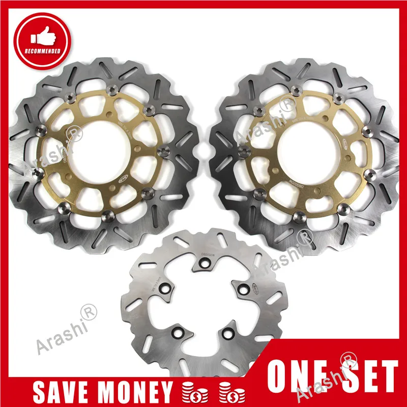 Arashi 1 комплект для SUZUKI GSXR1000 2001 - 2015 CNC Передние Задние тормозные диски GSXR GSX R 1000 GSX1000R