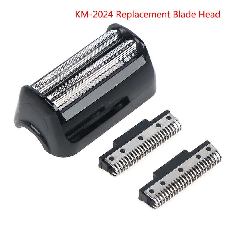 

1Set Razor Blade Shaver Head For Mens Electric Shaver KM-2024 Razor Mesh Blade Net Original Replacement Beard Shaving Parts