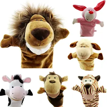 

Pudcoco Cute Baby Animals Hand Puppet Plush Doll Story Telling Educational Toy Christmas Toy