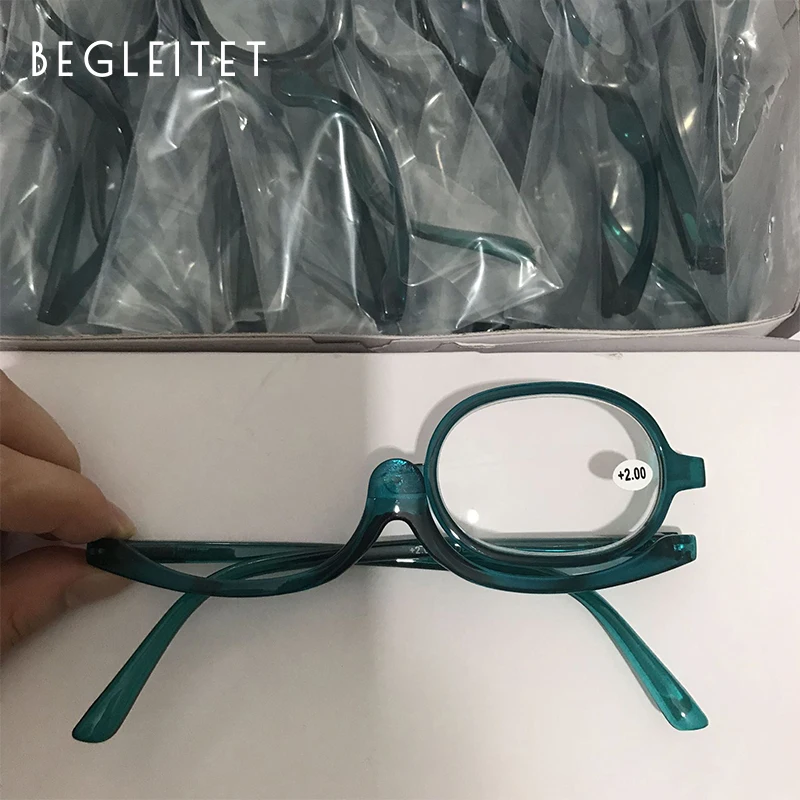 BEGLEITET дамы макияж очки макияж очки для чтения очки для чтения 180 градусов вращающиеся модные очки