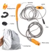 Camping Shower 12V Electric Outdoor Shower Water Bag Kit For Travel Car Washing Hiking Flowering Plants Watering ► Photo 2/6