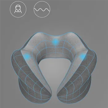 

U Shaped Memory Foam Neck Pillows Soft Slow Rebound Space Travel Pillow Solid Neck Cervical Healthcare Bedding Foldable Massage