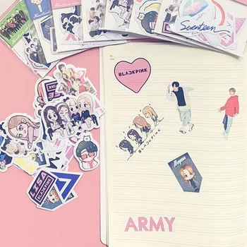 

Kpop Star BLACKPINK EXO GOT7 TWICE Decal Stickers Scrapbook Album Diary Decoration Stationery School Supplies Fan Gifts