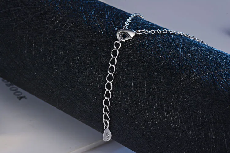 Простое модное 925 пробы Серебряное ожерелье с бусинами и жемчугом Длинная цепочка под свитер ожерелье s для женщин колье