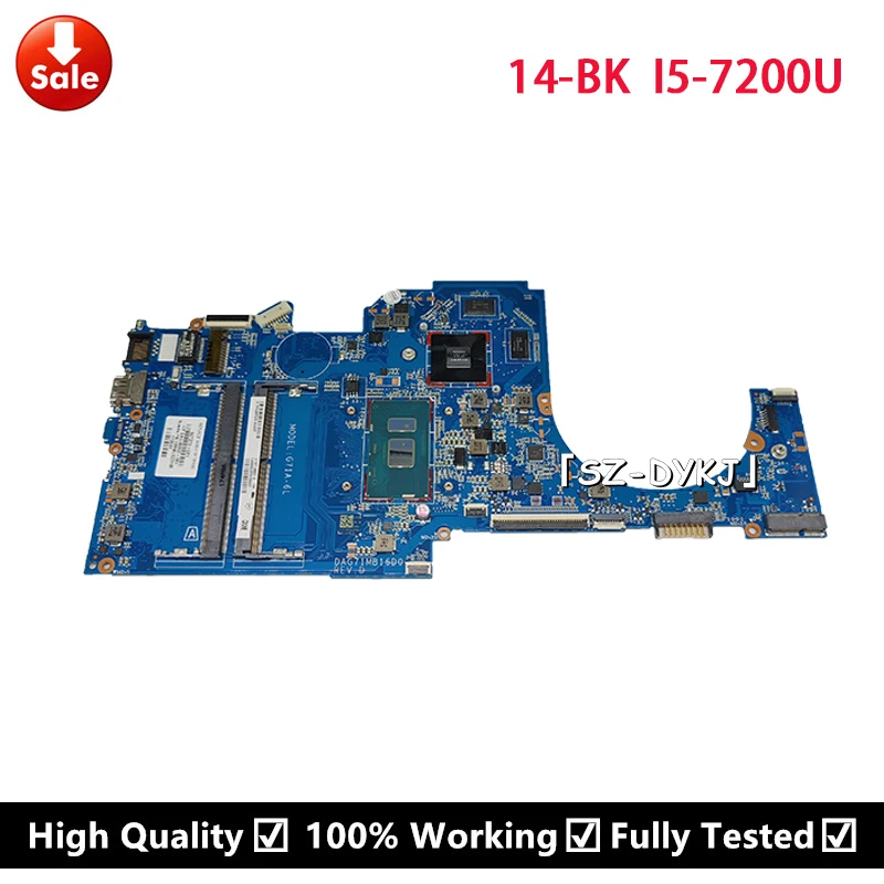 

For HP PAVILION 15-CC 14-BK Laptop motherboard with i5-7200U 927270-601 927270-001 L06292-001 DAG71MB16D0 Motherboard