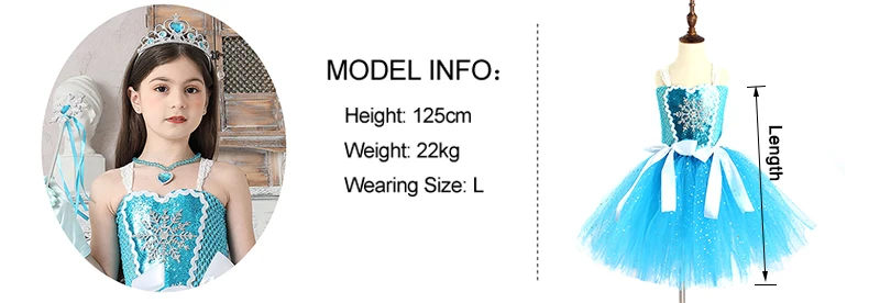 Snow Ice Princess Queen Girls Tutu Dress Glittery Sparkle Handmade Kids Halloween Party Birthday Fancy Dresses Elsa Clothes (15)