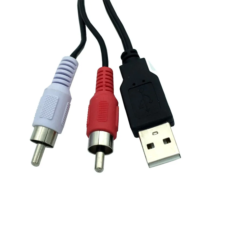 1,5 м/5 футов USB папа 2 RCA папа адаптер аудио конвертер Кабель видео AV A/V кабель USB на RCA кабель Шнур для HD tv