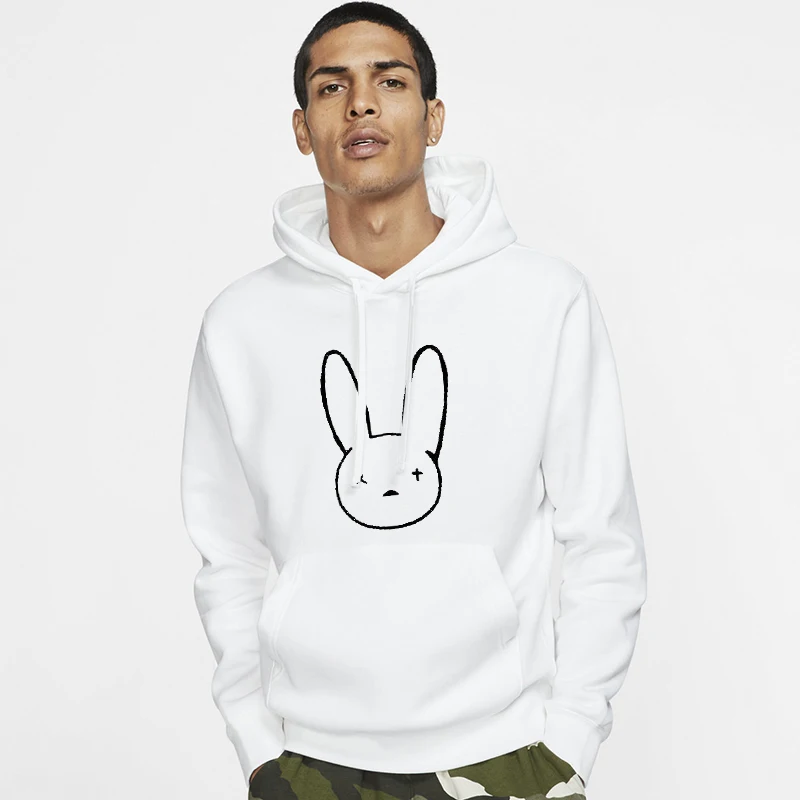 Bad Bunny толстовка мужская и женская мода Harajuku худи для мальчиков девочек оверсайз
