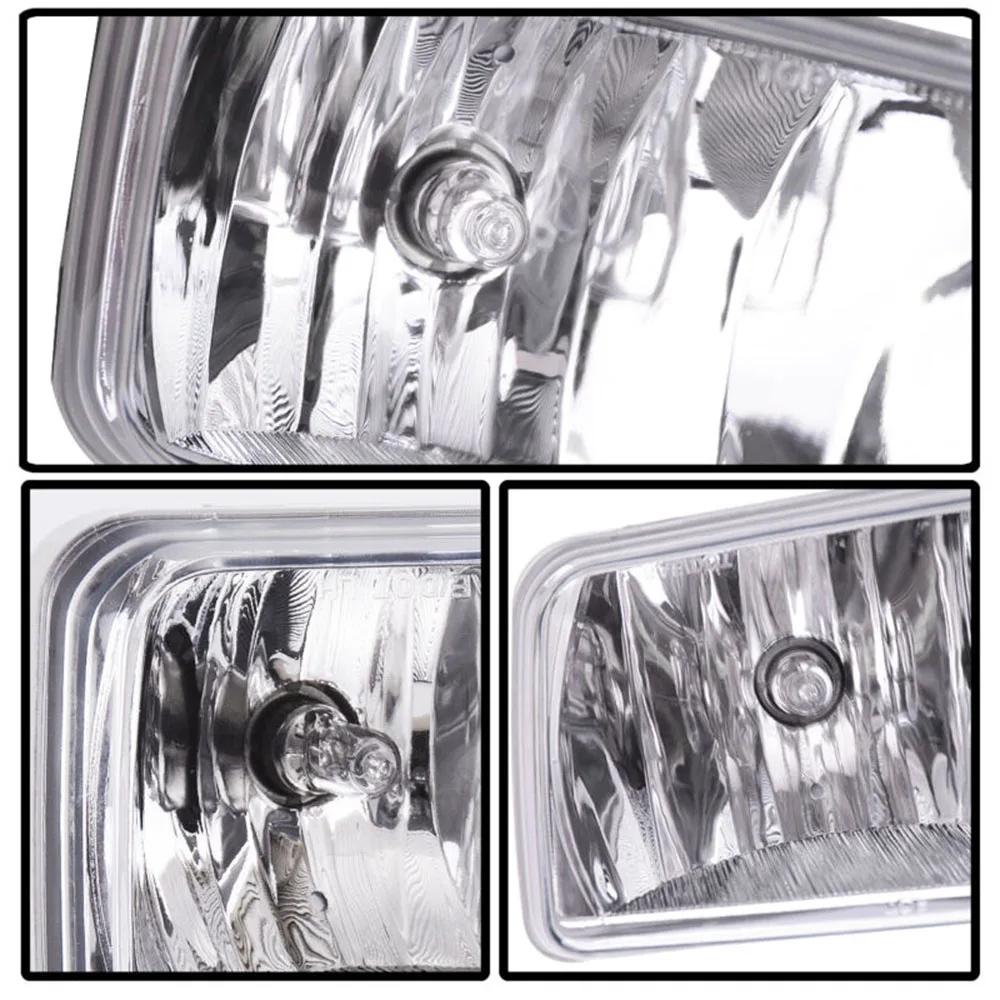

Car Fog Light Auto 1 Pair Transparent Bumper Replacement Accessories Parts