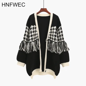

Tassel Sweater Cardigan Sweater Coat Female Spring and Autumn 2019 New Women Sweaters V-neck Wild Tops Ladies V687