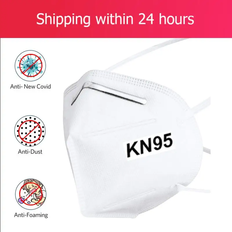 

10pcs KN95 Mask Smart Anti Infection N95 Face Mask PM2.5 Anti Dust Protective 95% Filtration Breathable KN95 Mouth Respirator