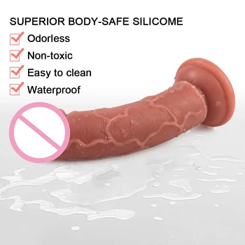 Strap on Anal Realistic Dildo Skin Feeling Huge Big Penis with Suction Cup Dildos Sex Toys for Woman Strapon Female Masturbation 5
