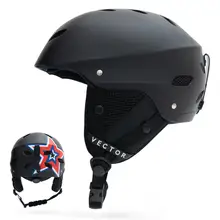 VECTOR-casco de esquí para hombre y mujer, protección contra el viento para patinaje, deportes de nieve y ciclismo, certificación CE