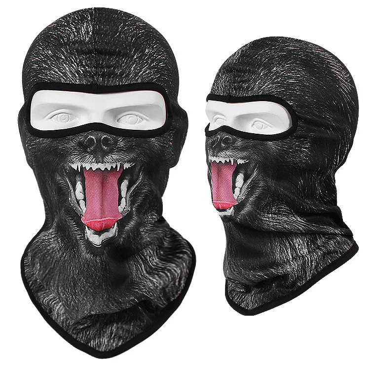 Новинка, зимняя мотоциклетная маска для лица из лайкры, Байкерская Балаклава, маска для лица, лыжная маска, ветрозащитная мотоциклетная маска
