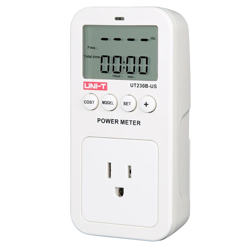 

UNI-T Power Consumption Meter Socket US Plug 100V-150V Energy Digital Voltage Watt Meter AC Current Electricity Analyzer Monitor