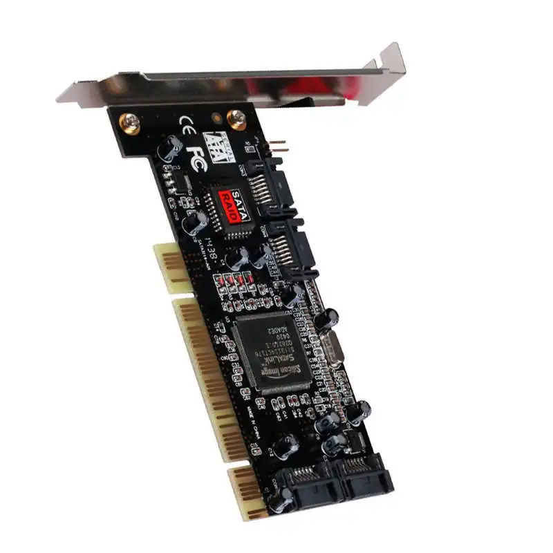 PCI Expand CARD 4 порта SATA Add On Card с чипсетом Sil 3114 совместимый Спецификация версии 2 3 для