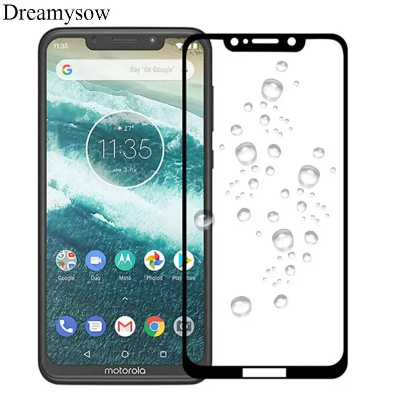 

Full Cover Protective Glass For Motorola one action Glass Screen Protector For Moto X4 E6 G7 Z3play Z4force Tempered Glass Film