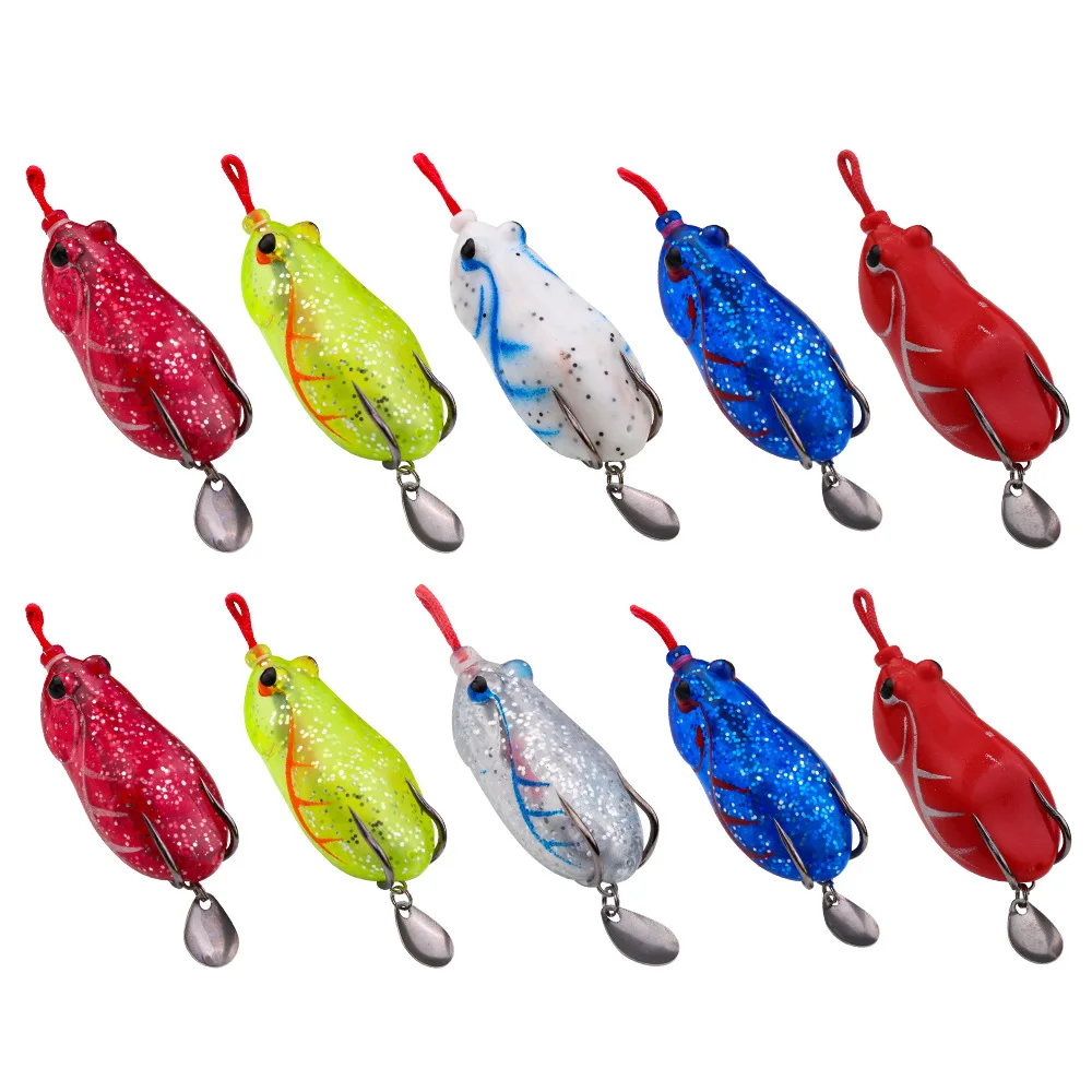 

'Negative Path' Lure Handmade Modified Thorn Frog Import Fishhook Bionic jia yu er Barb Double Hook Ray Frog Lure