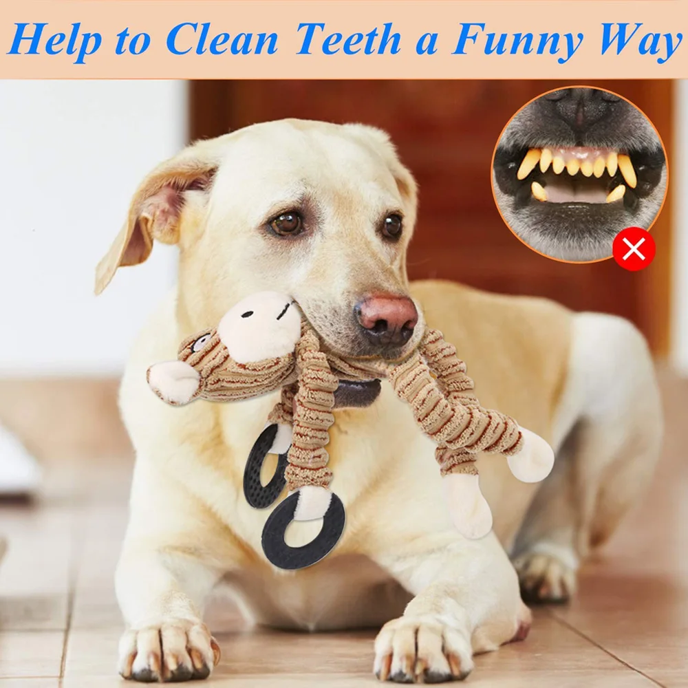 Собака игрушки для животных жевательные собак веревка из флиса Interative игрушка