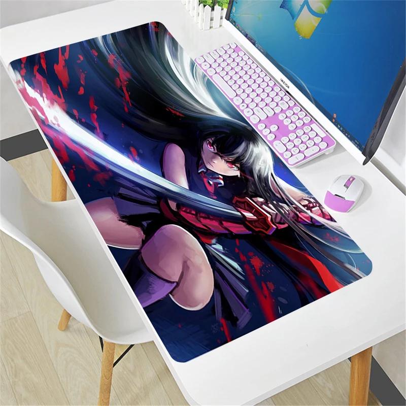 Anime Akame ga Kill! Mouse Pad Game Rubber Mini Pc Keyboard Laptop Computer Speed Desk Mat Gaming Acessories CS GO LOL Mousepad