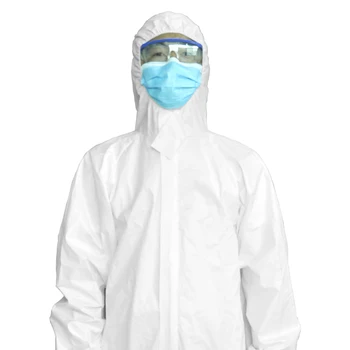 

Safety Protective Suit Disposable Protective Clothing Waterproof Prevents Dust Proof Plastic Suit Unisex Protection Coveral